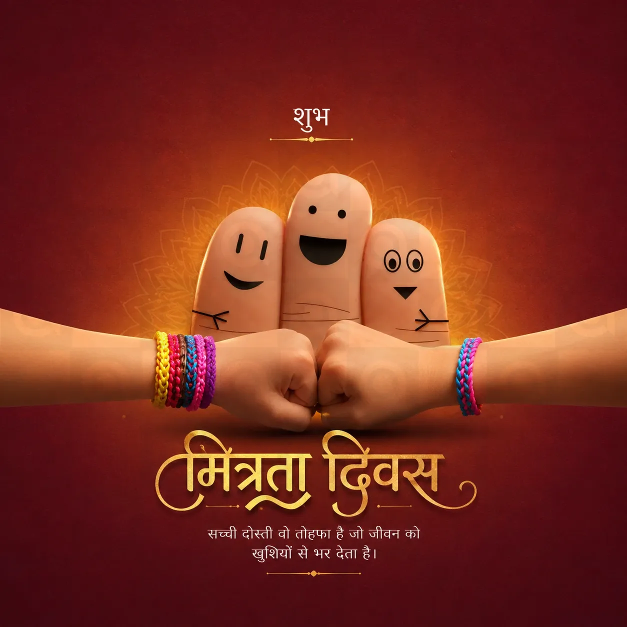 Friendship Day Poster Template - Design 12