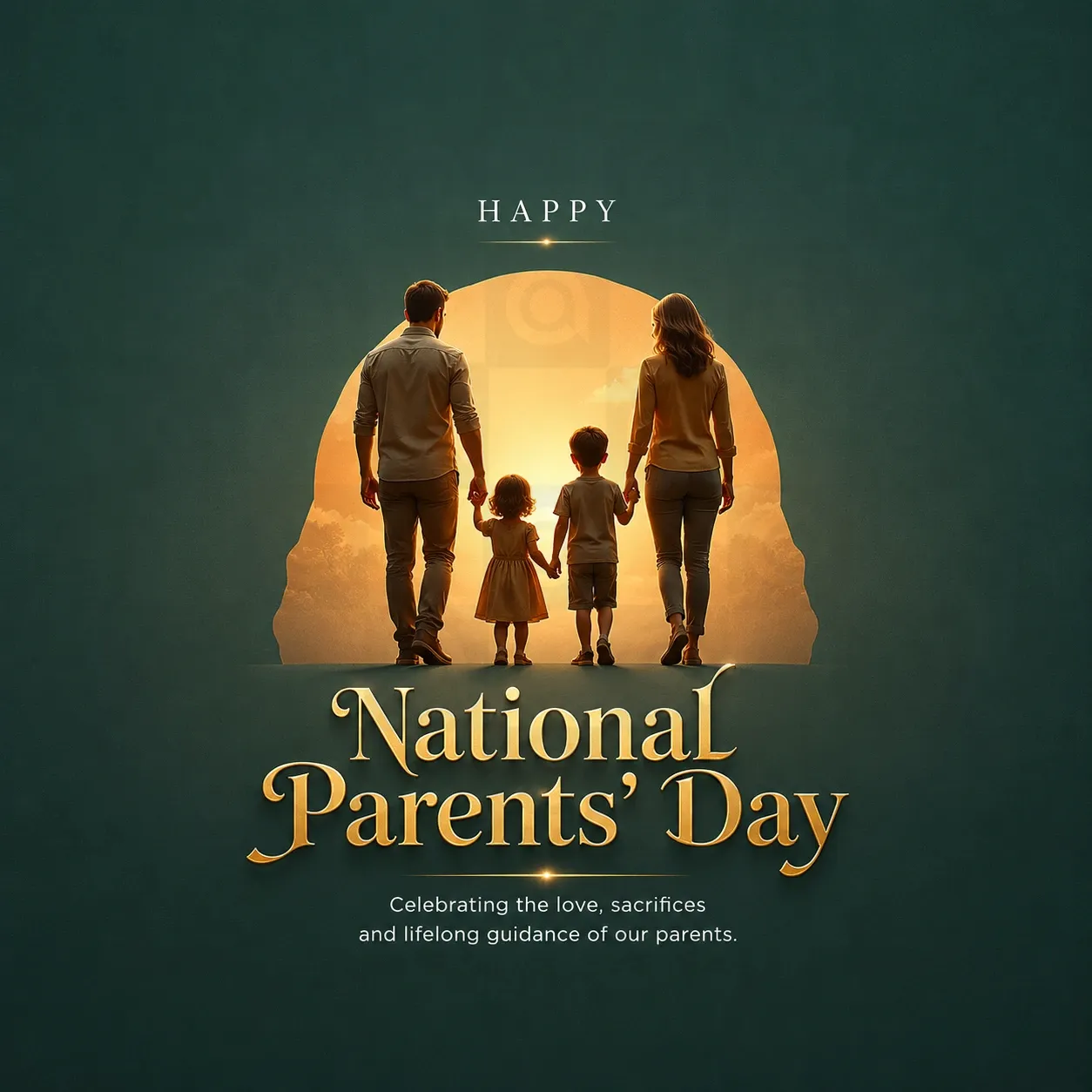 National Parents' Day Poster Template
