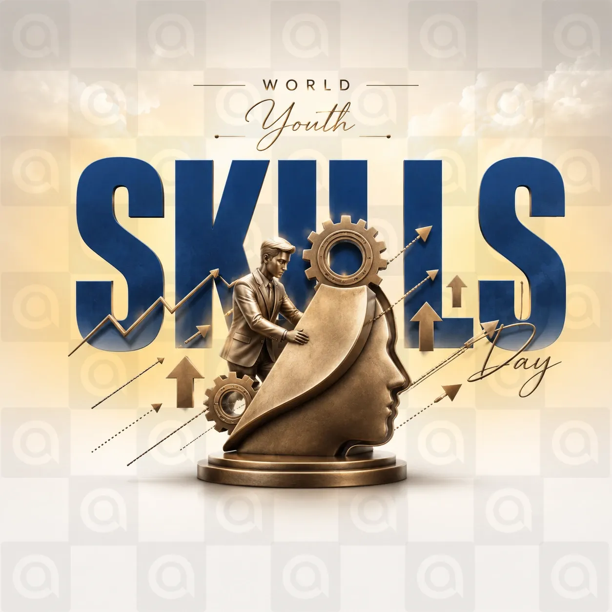 World Youth skill day Poster Template - Design 7