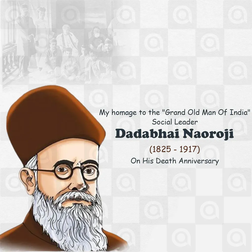 Dadabhai Naoroji's Death Anniversary Poster Template