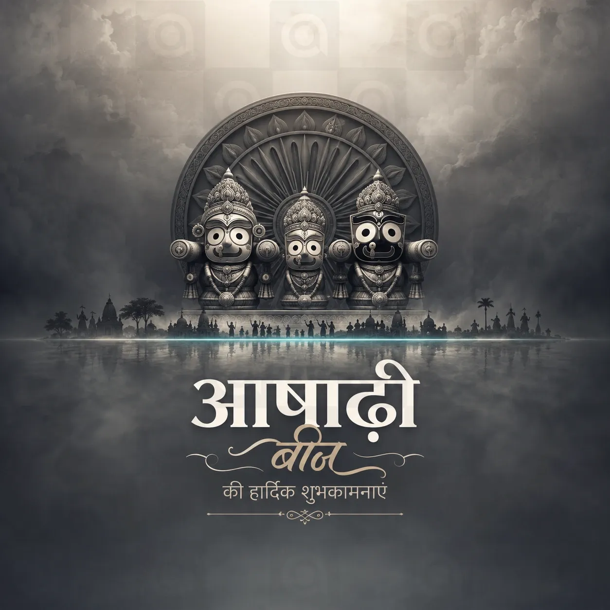Jagannath Rath Yatra (અષાઢી બીજ) Poster Template