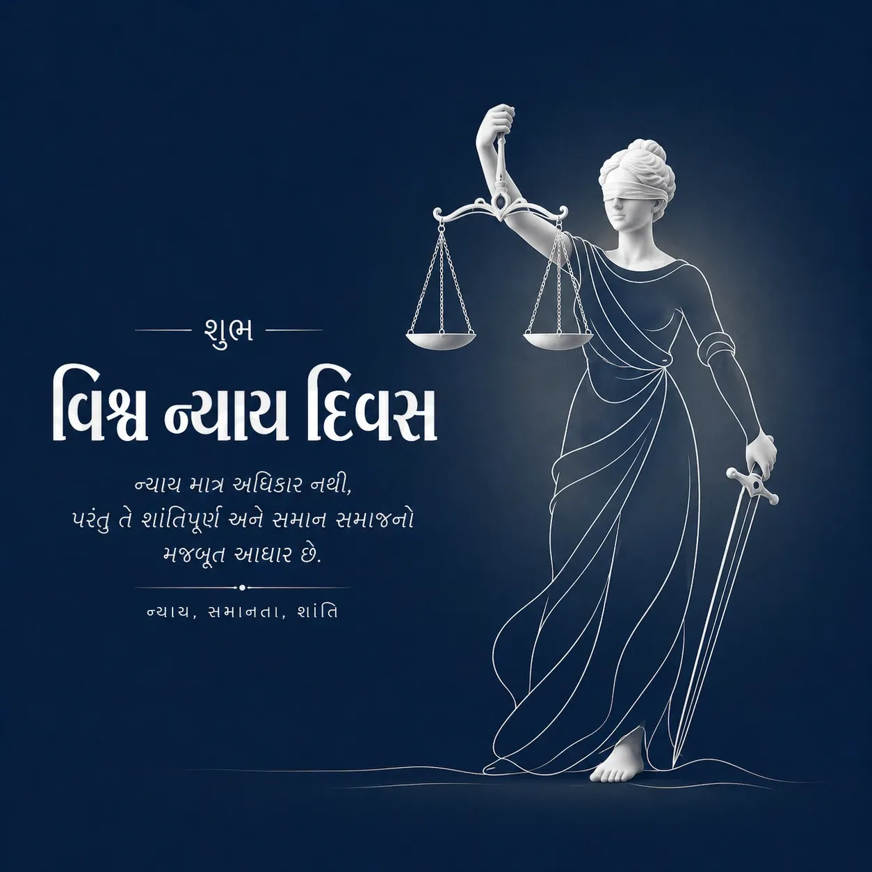 World Justice Day Poster Template