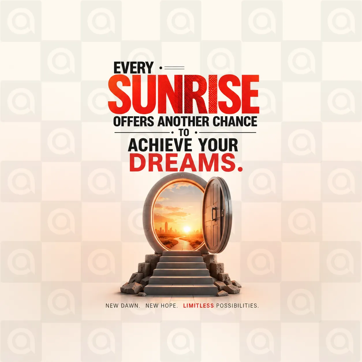 Motivational Poster Template - Free Download