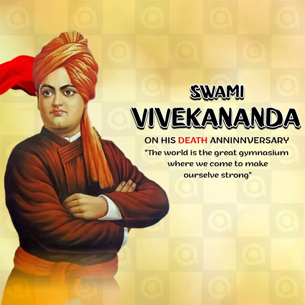 Swami Vivekananda Death Anniversary Poster Template