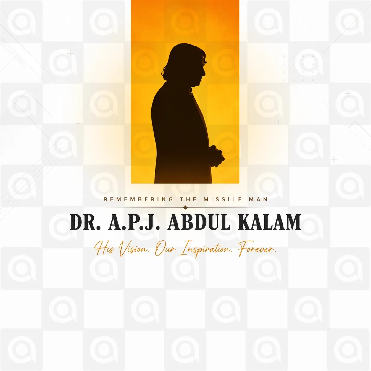 Dr. A.P.J. Abdul Kalam's death anniversary Poster Template