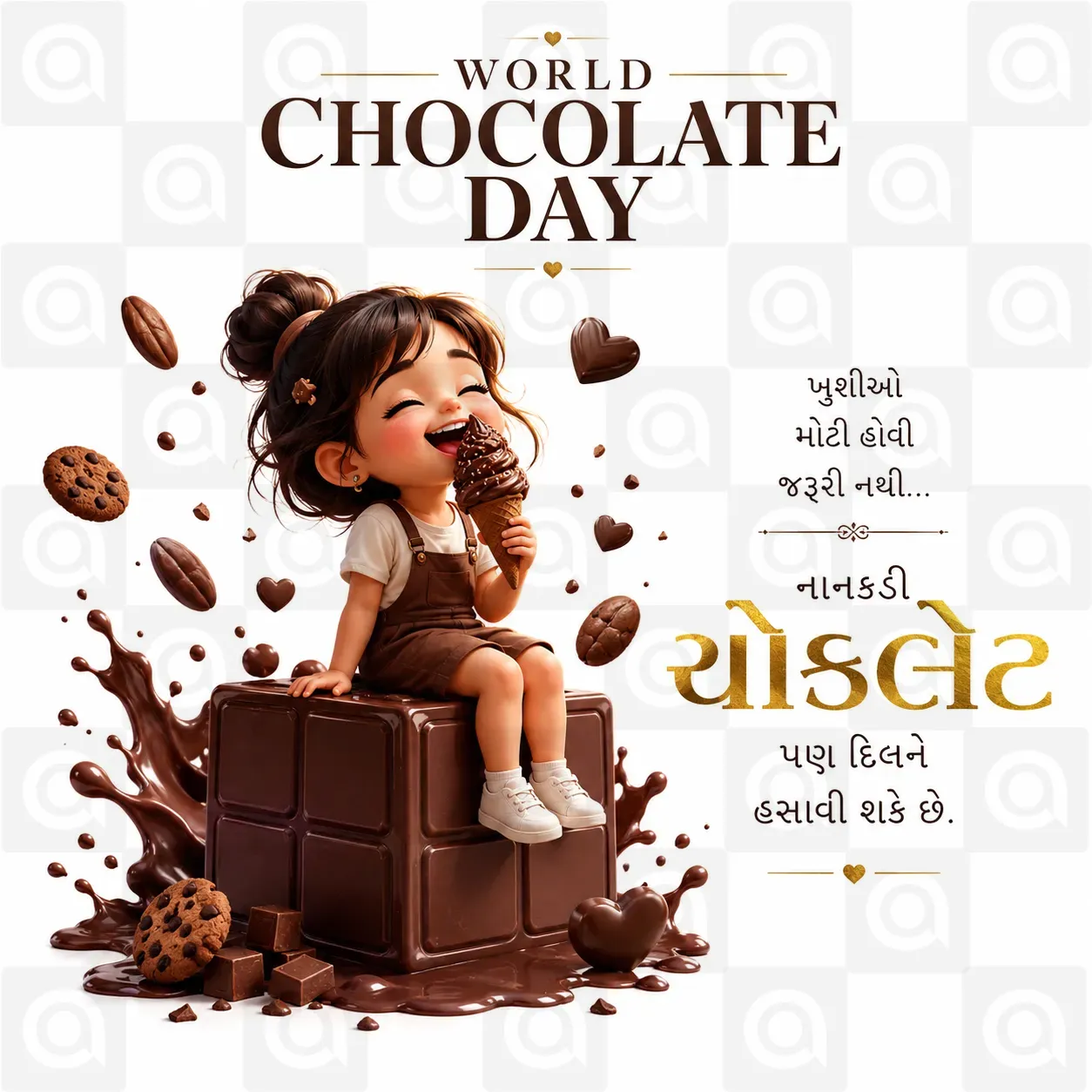 World Chocolate Day Poster Template