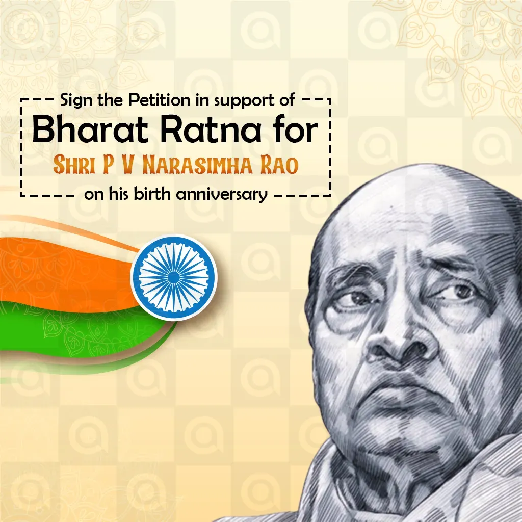 P. V. Narasimha Rao Birth Anniversary Poster Template