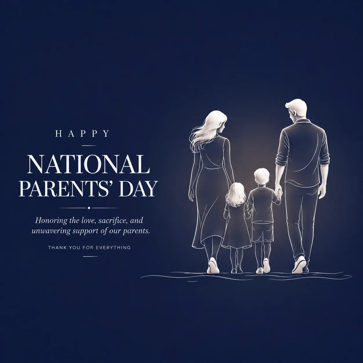 National Parents' Day Poster Template