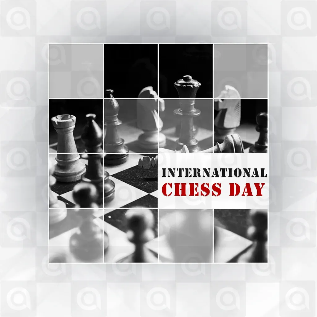 International Chess Day Poster Template