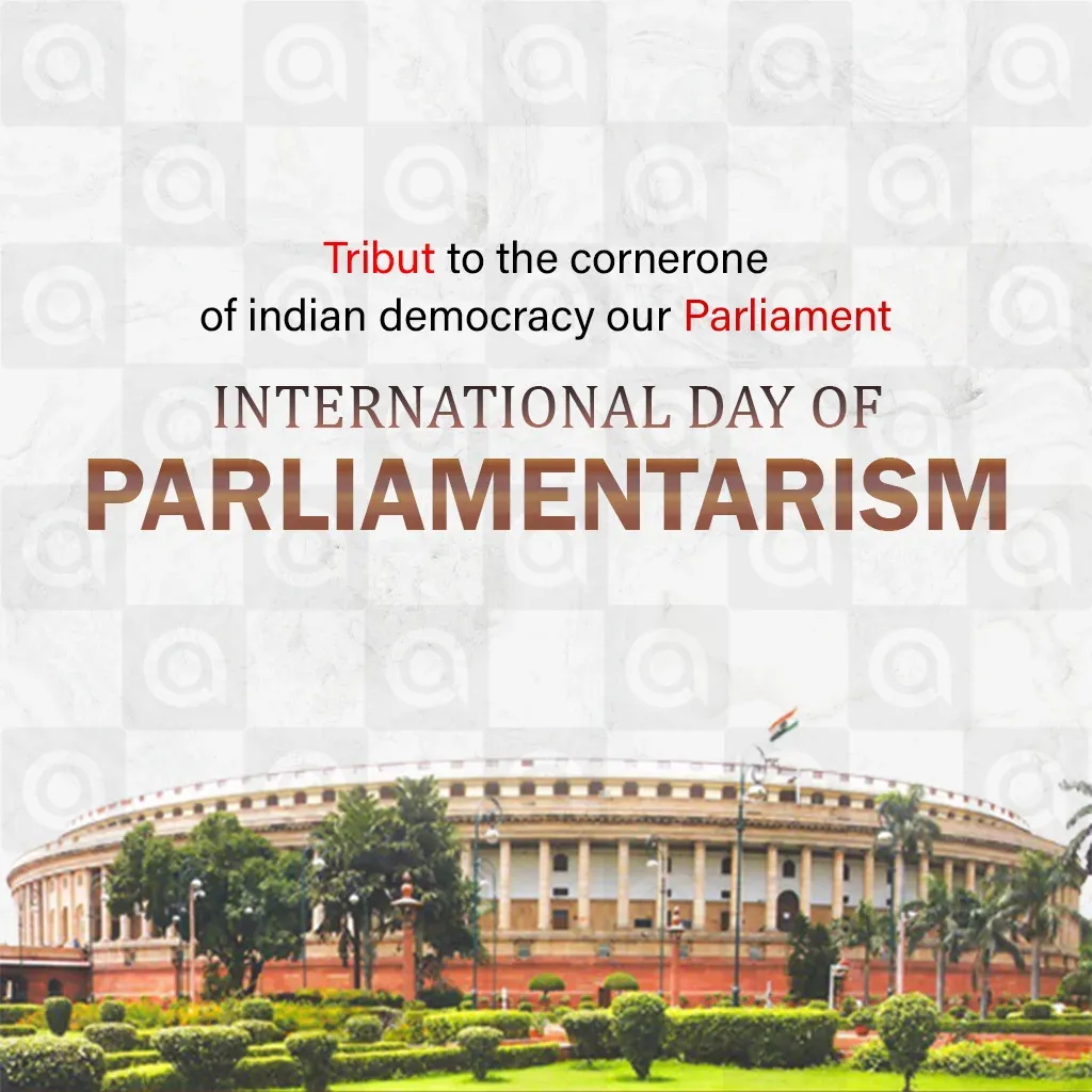 International Day of Parliamentarism Poster Template