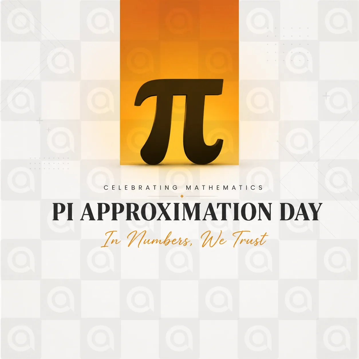Pi Approximation Day Poster Template