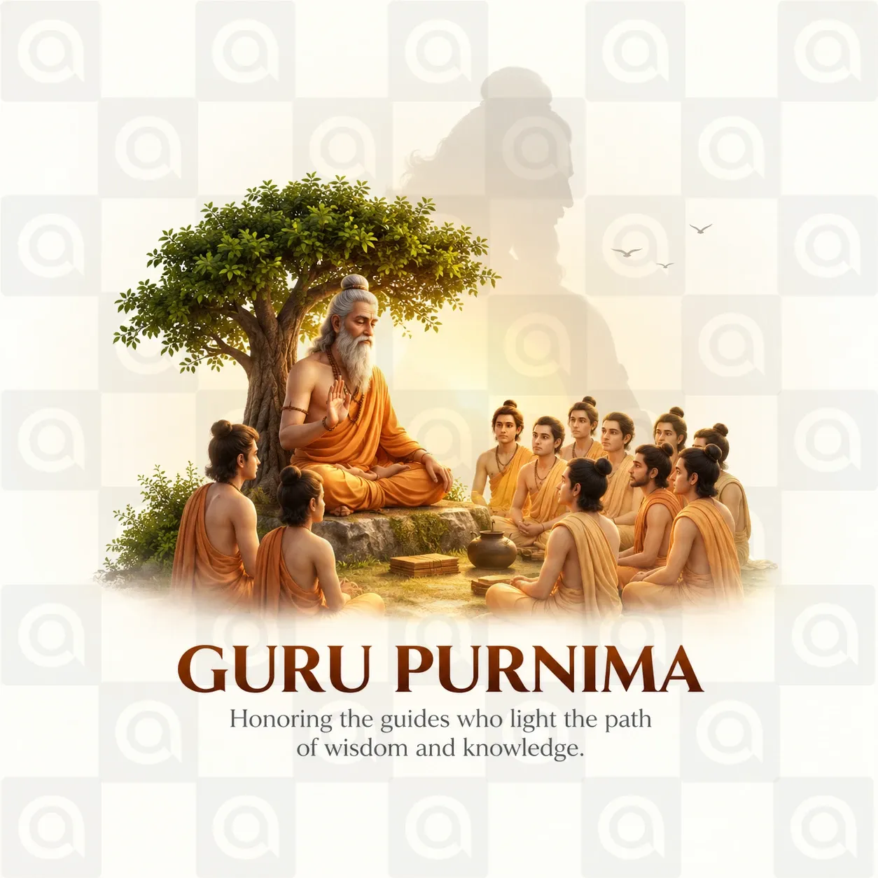 Guru Purnima Poster Template