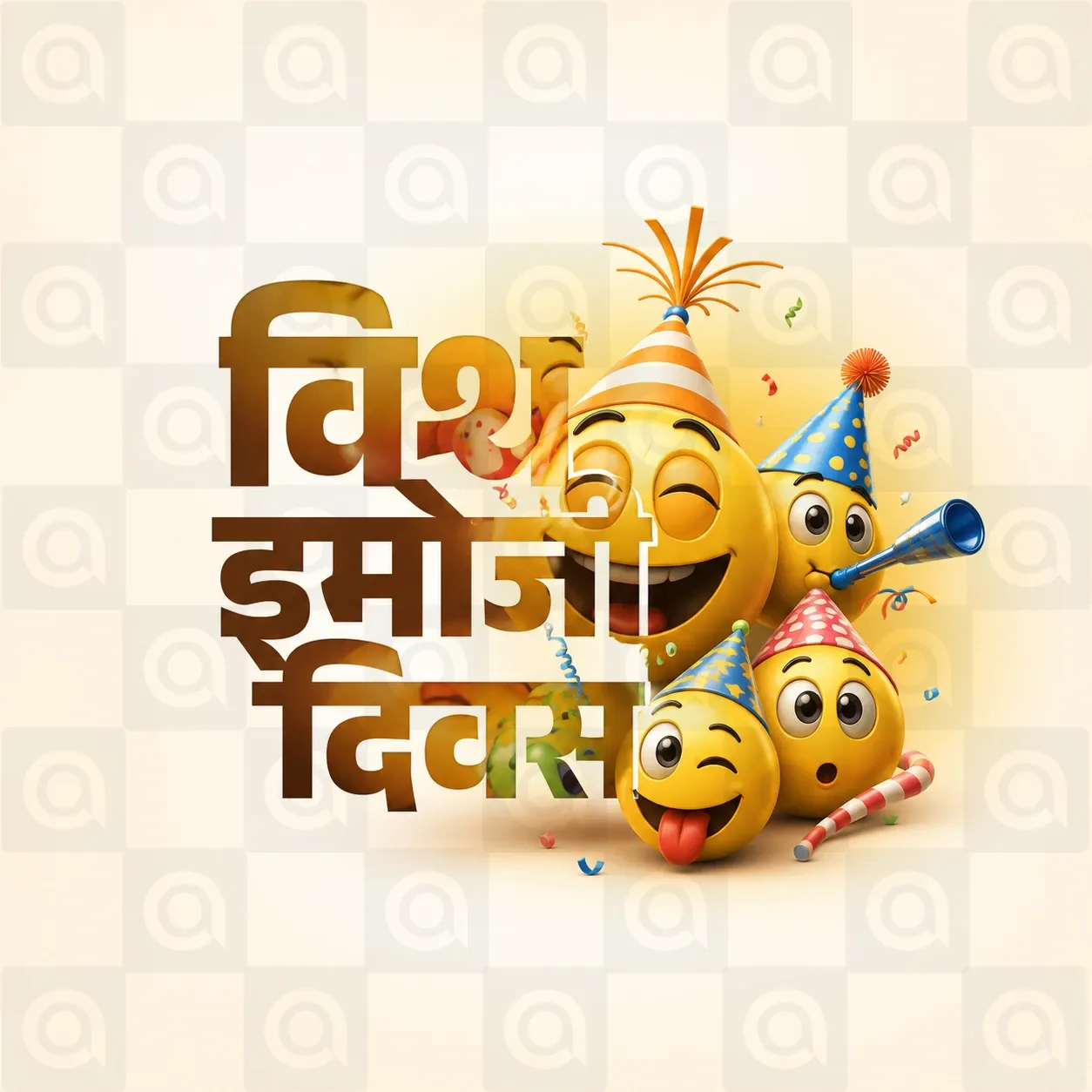 World Emoji Day Poster Template - Free Download