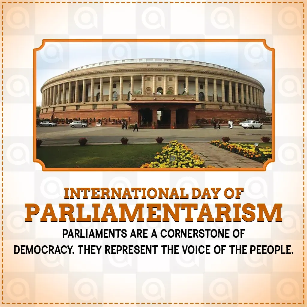 International Day of Parliamentarism Poster Template