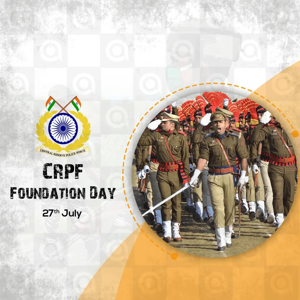 CRPF Foundation Day Poster Template