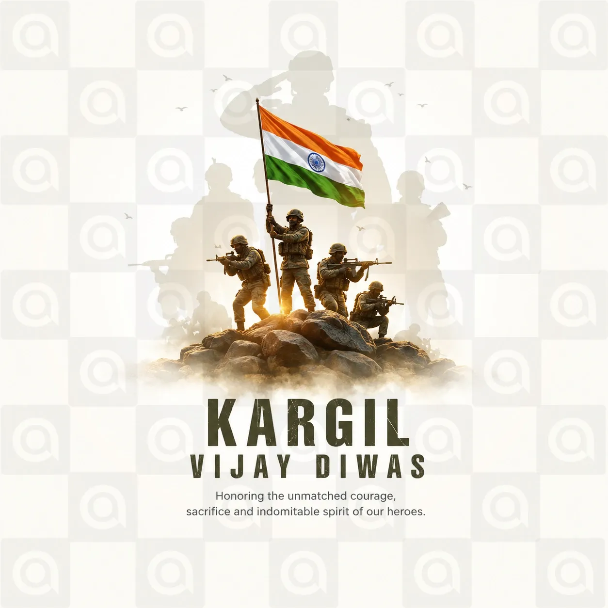 Kargil Vijay Diwas Poster Template