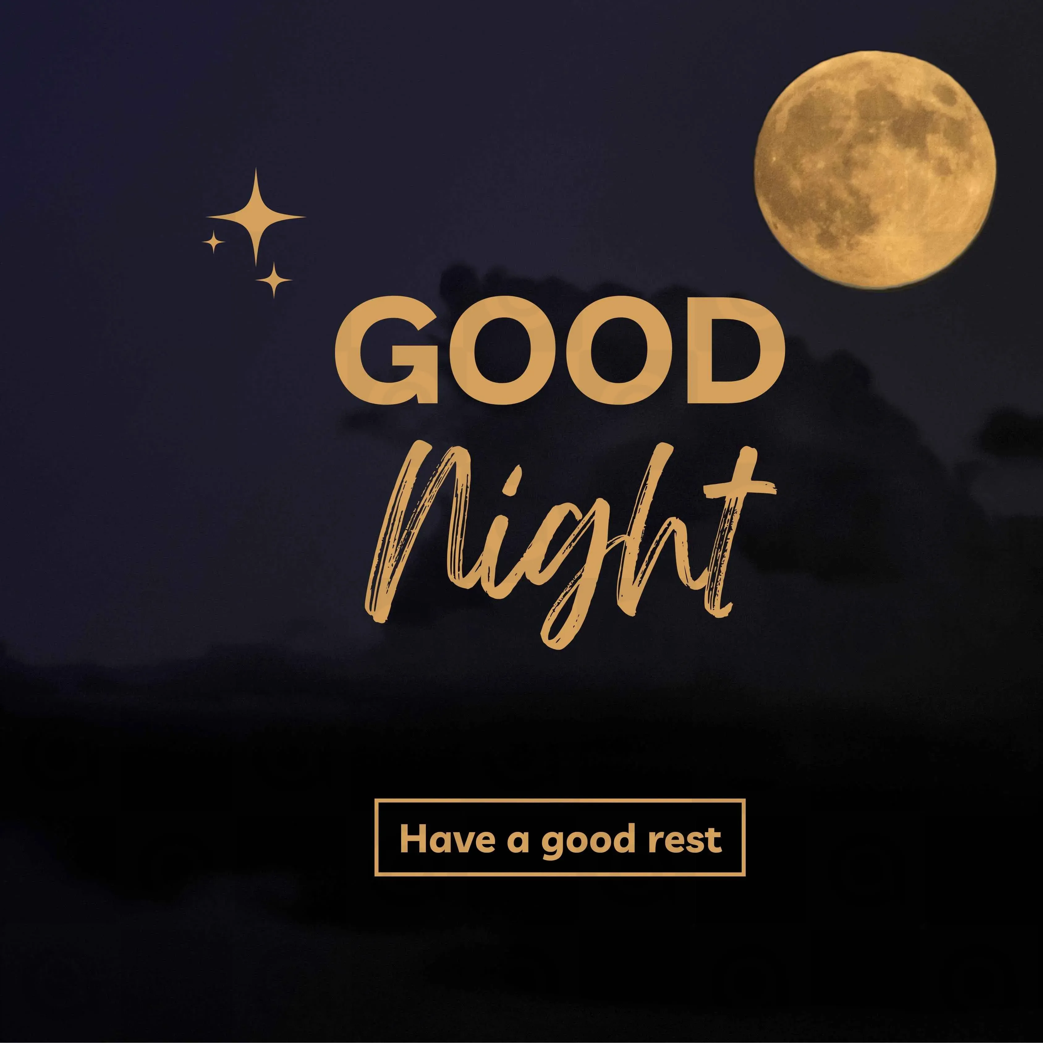 Good Night Poster Template