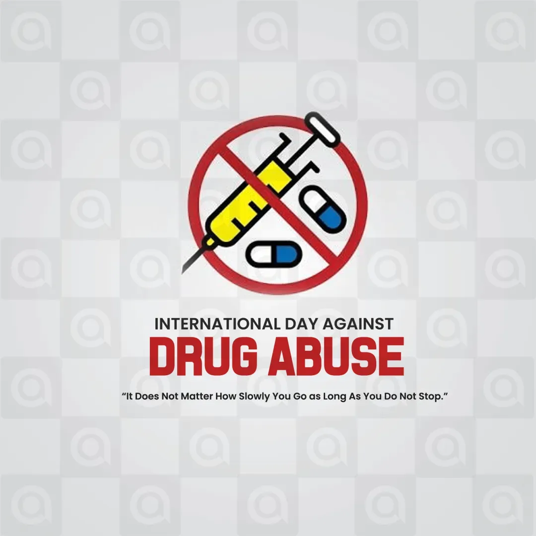 International Day Against Drug Abuse Poster Template