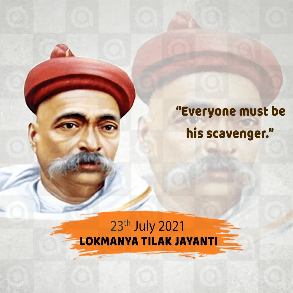 Lokmanya Bal Gangadhar Tilak Jayanti Poster Template
