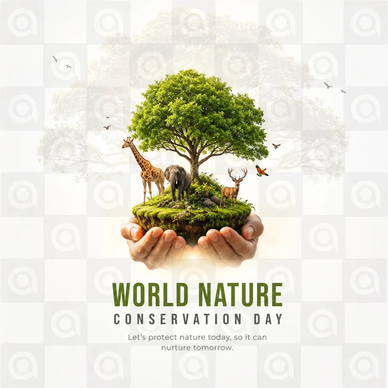 World Nature Conservation Day Poster Template