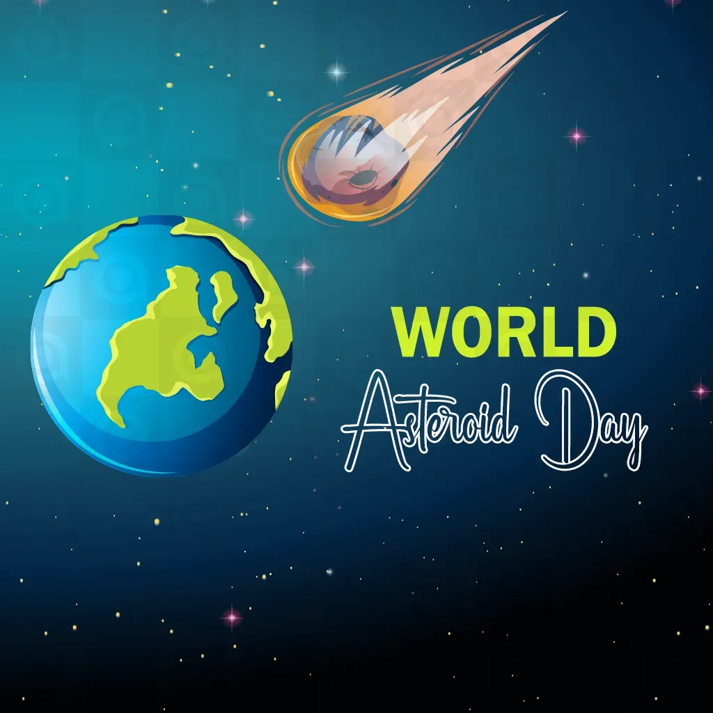 International Asteroid Day Poster Template
