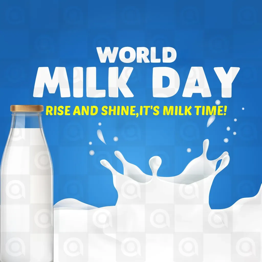 World Milk Day Poster Template