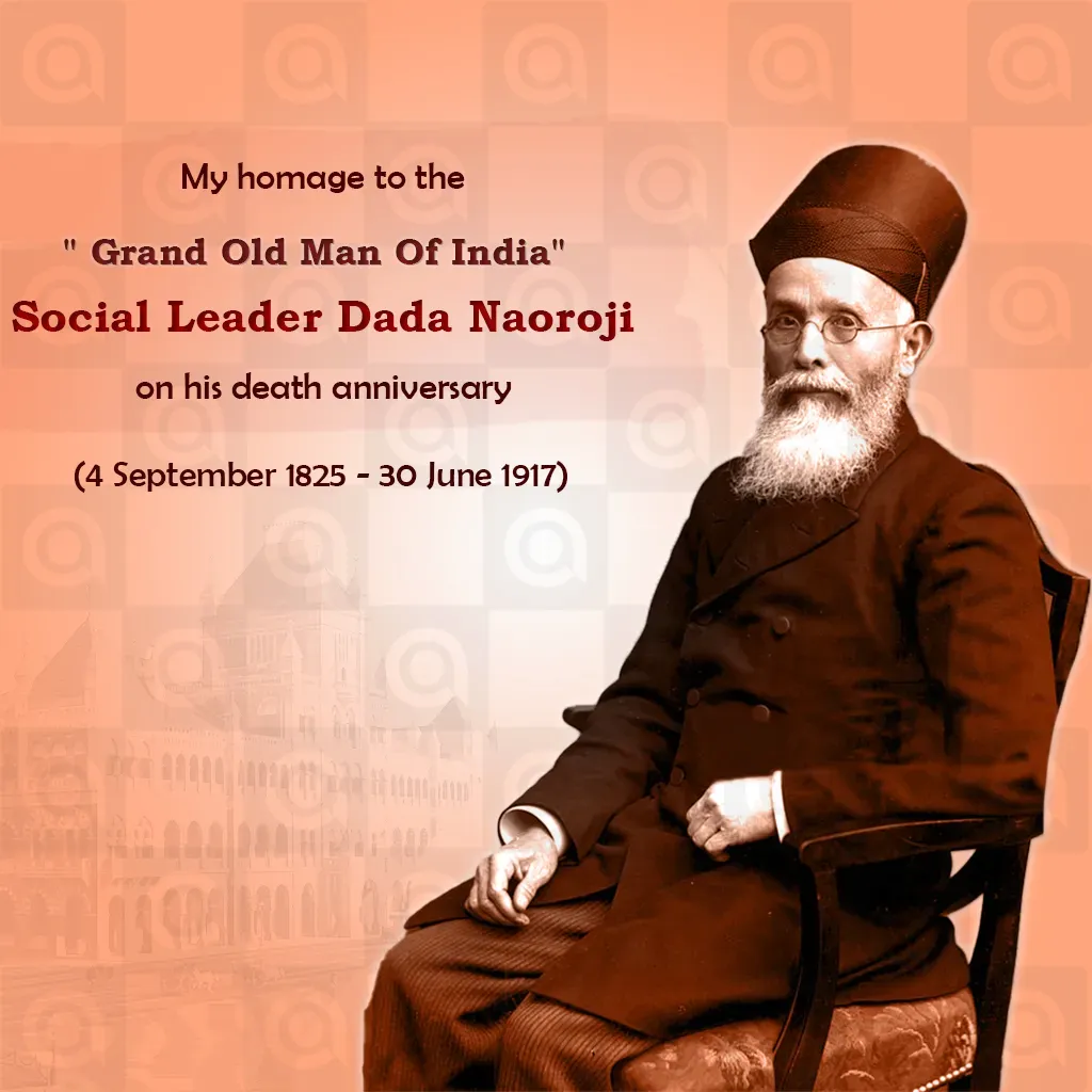 Dadabhai Naoroji's Death Anniversary Poster Template