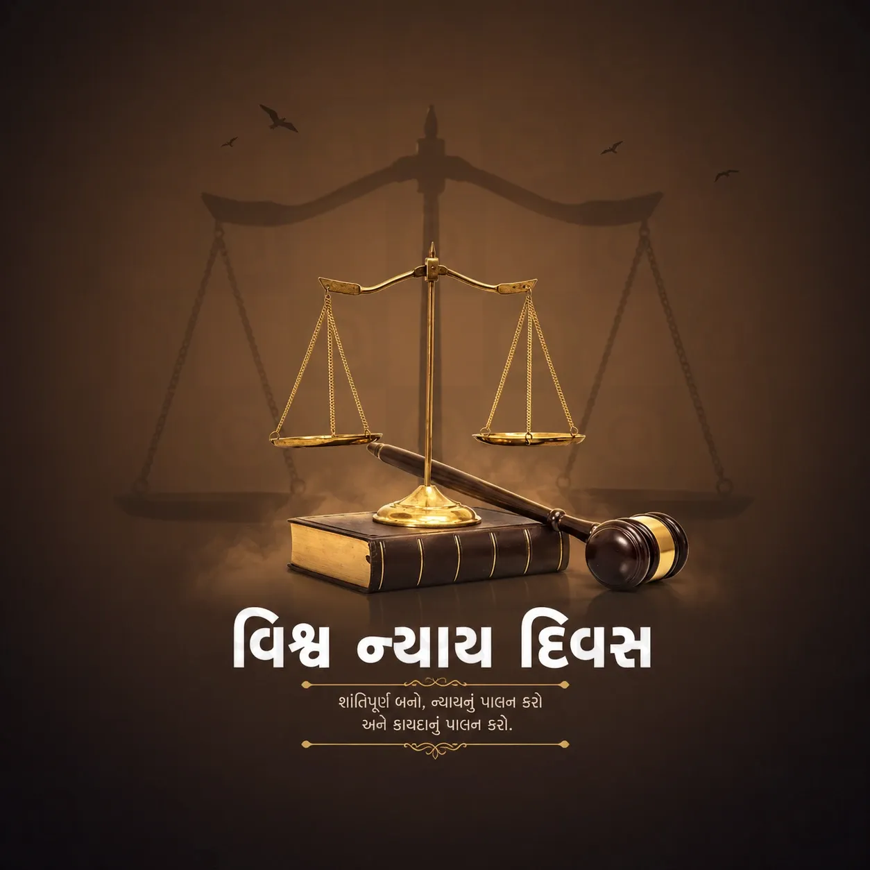 World Justice Day Poster Template