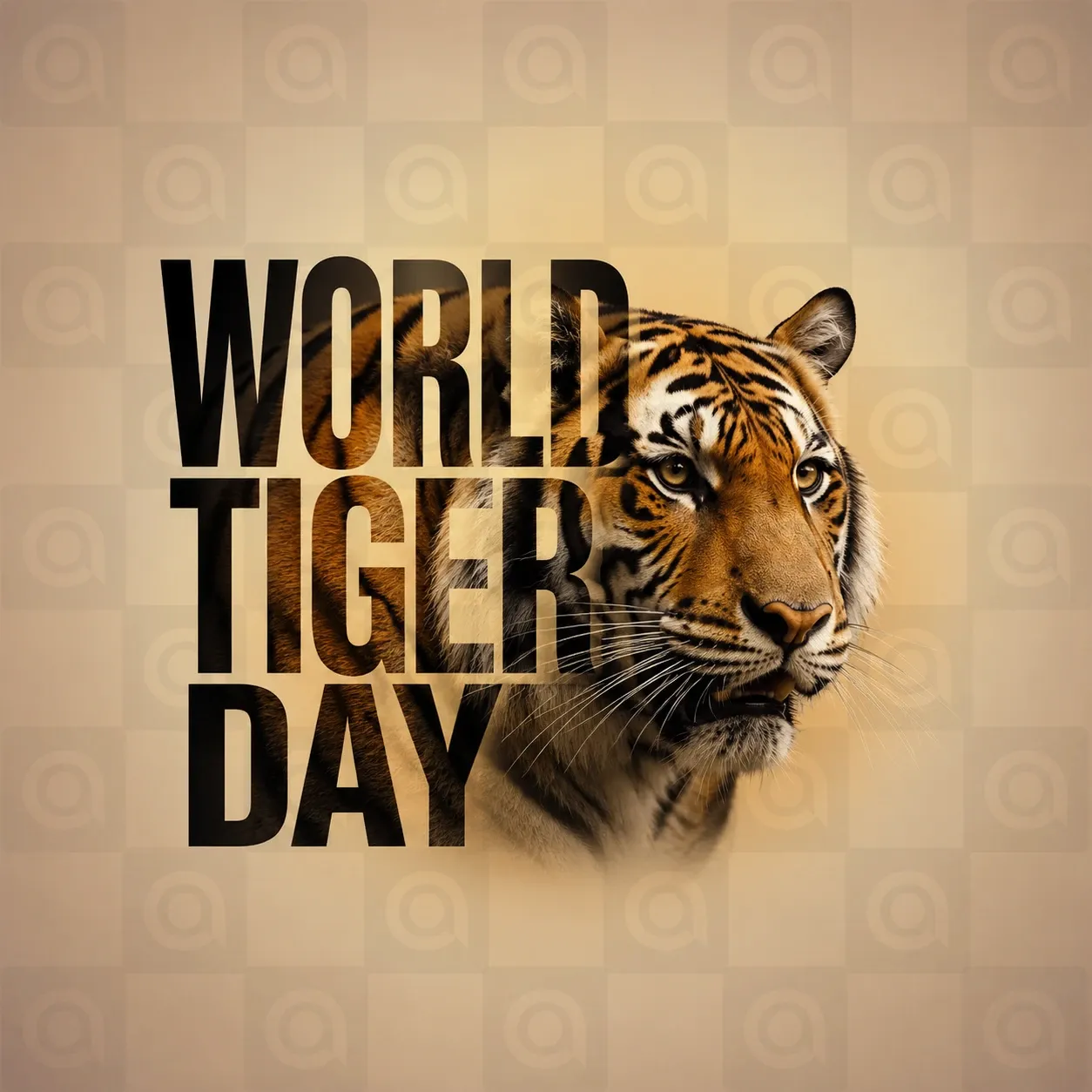 World Tiger Day Poster Template - Design 3