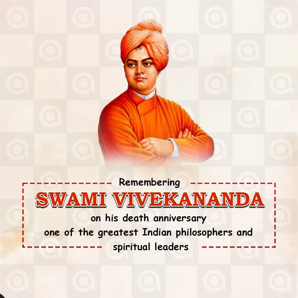 Swami Vivekananda Death Anniversary Poster Template