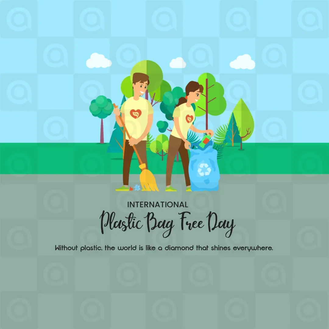 International Plastic Bag Free Day Poster Template