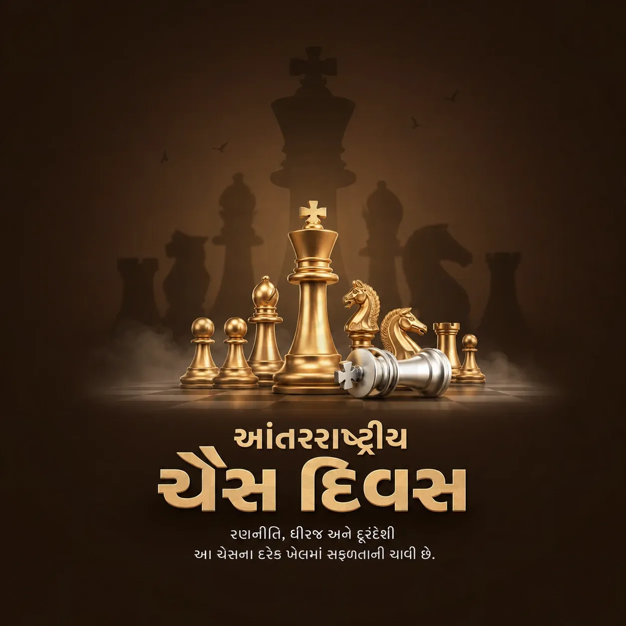 International Chess Day Poster Template