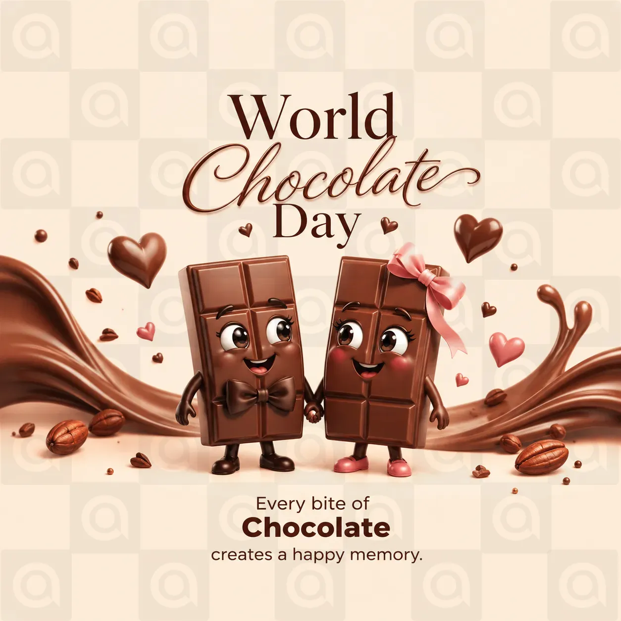 World Chocolate Day Poster Template