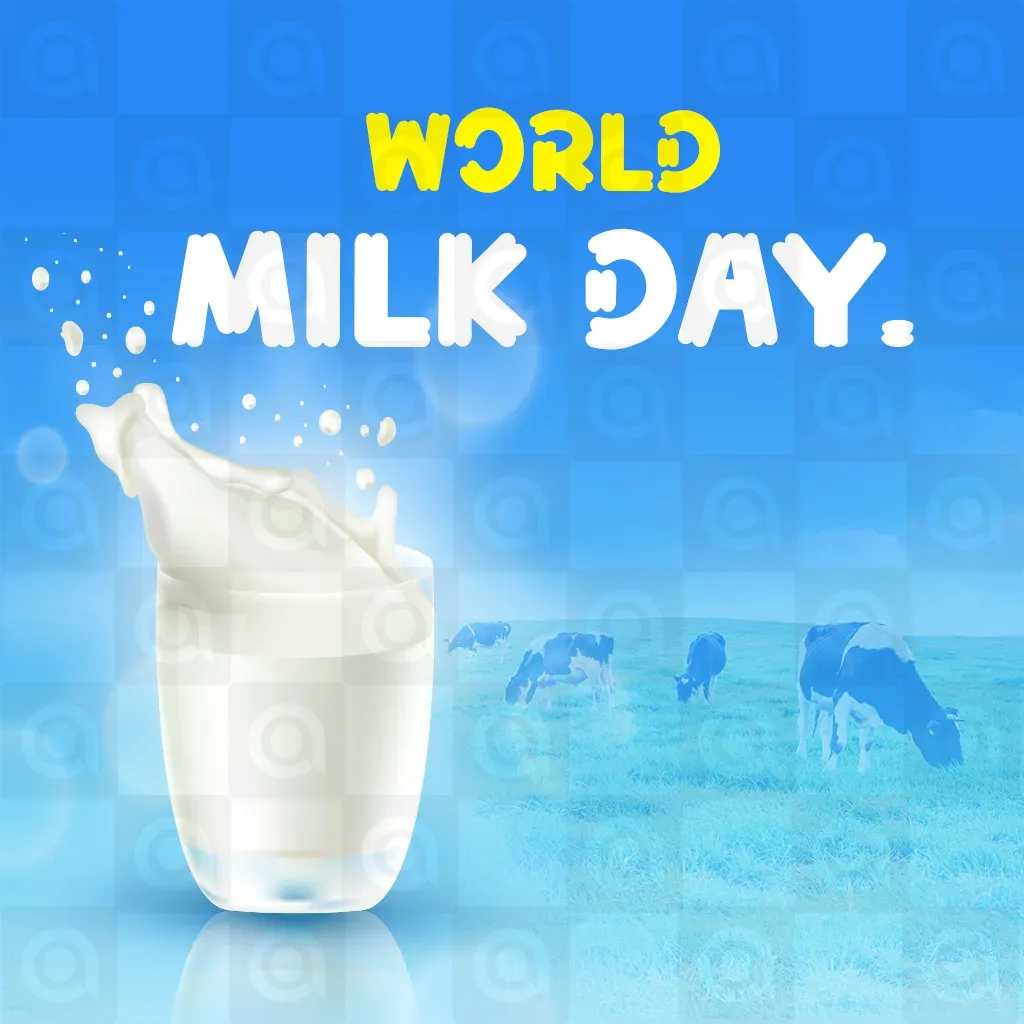 World Milk Day Poster Template