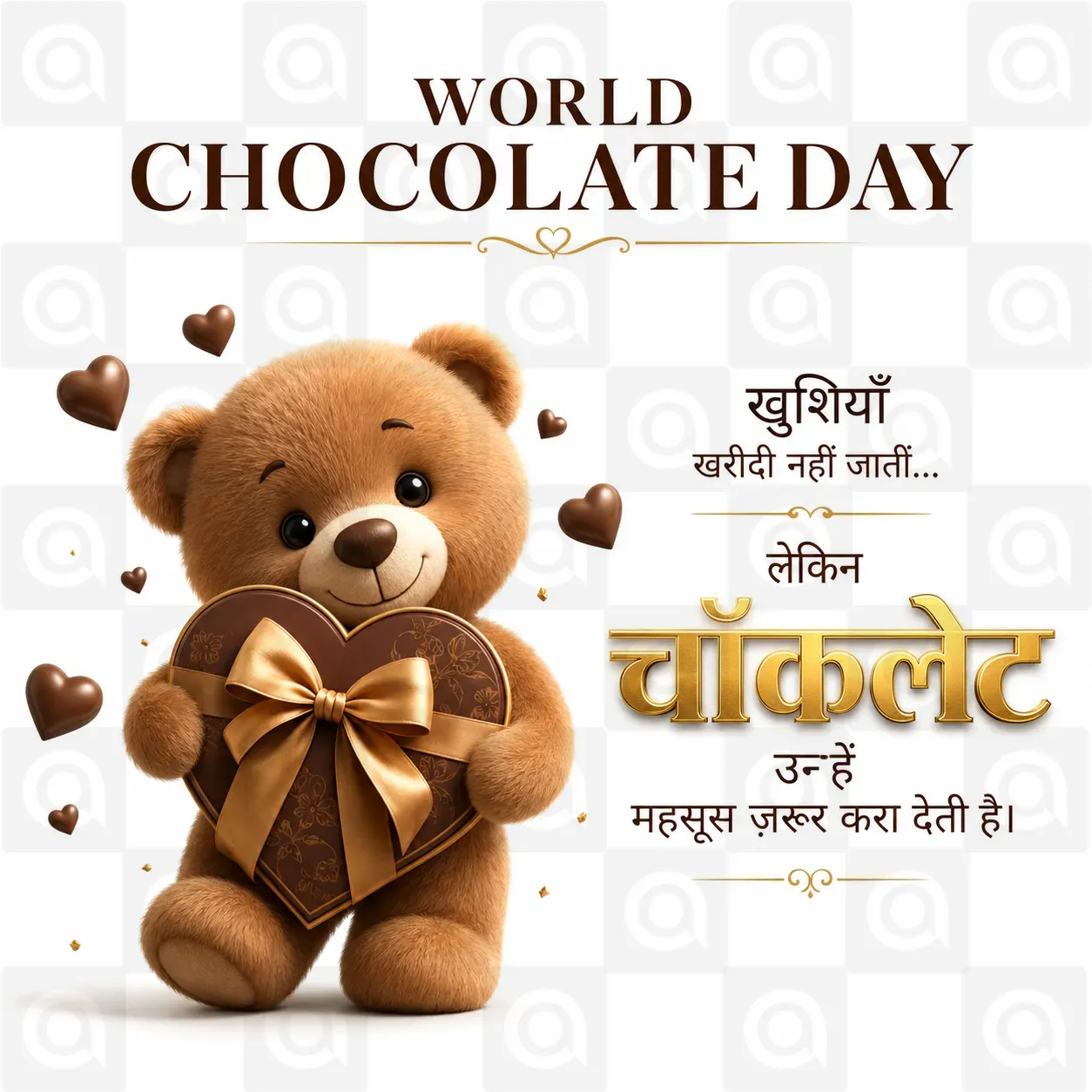 World Chocolate Day Poster Template