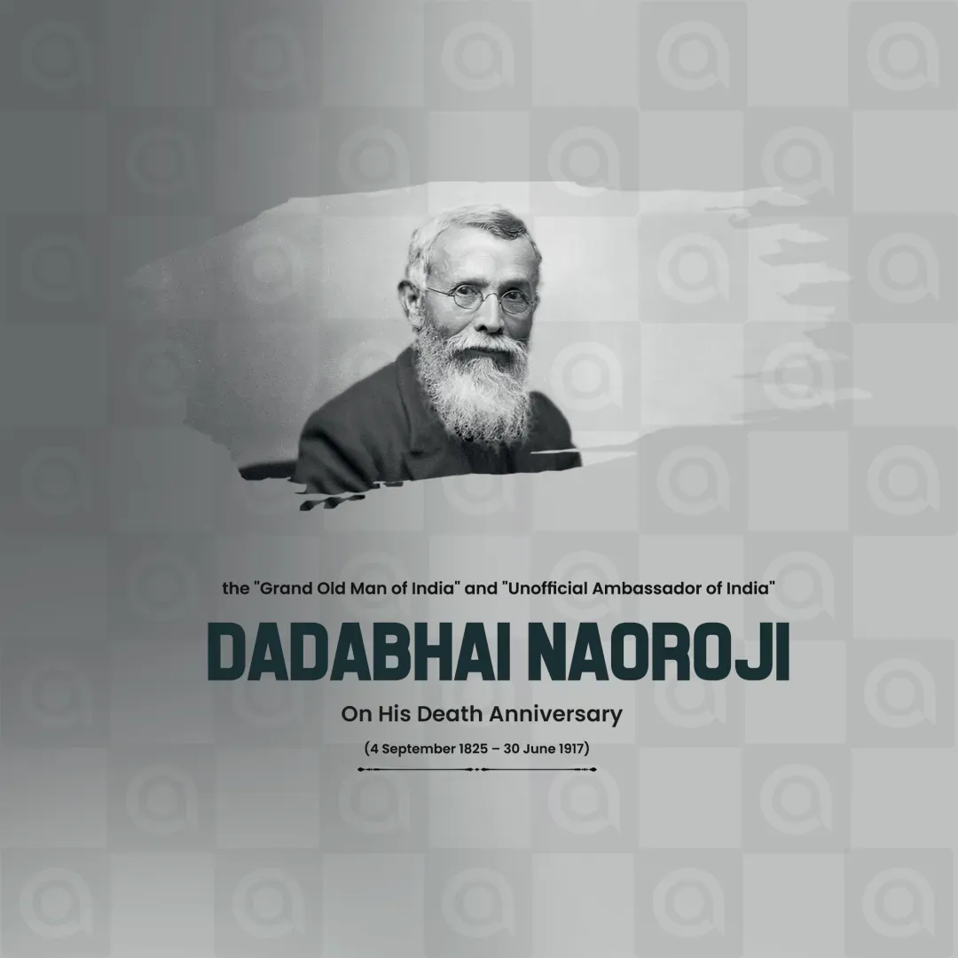 Dadabhai Naoroji's Death Anniversary Poster Template