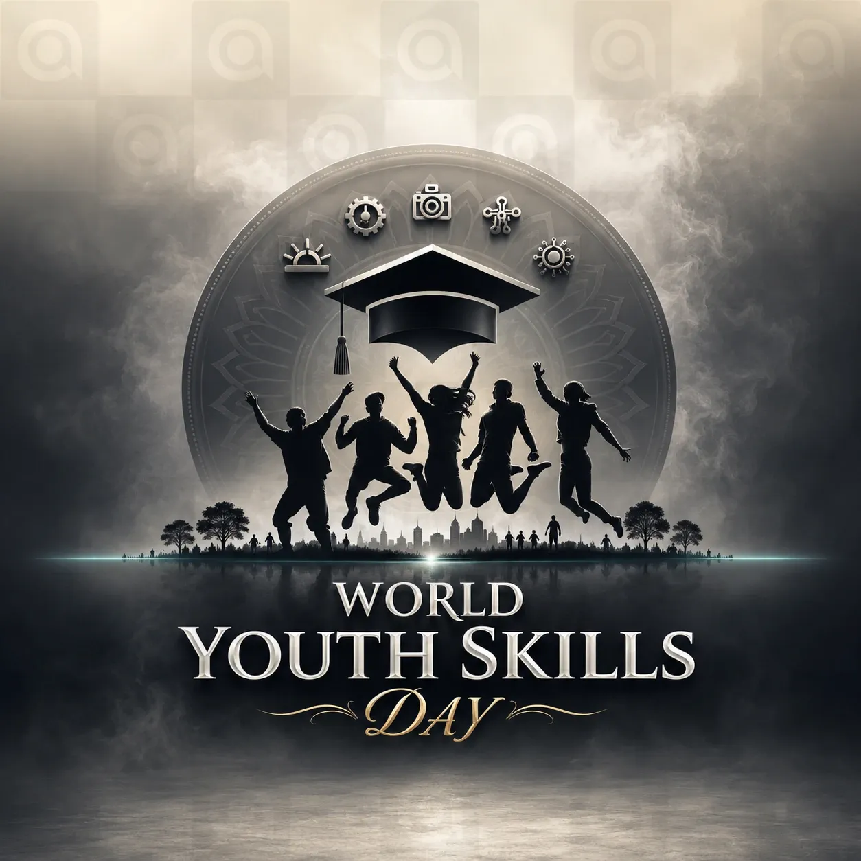 World Youth skill day Poster Template