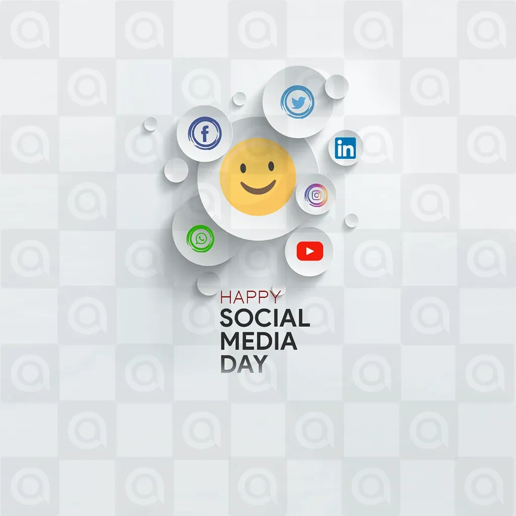 Social Media Day Poster Template