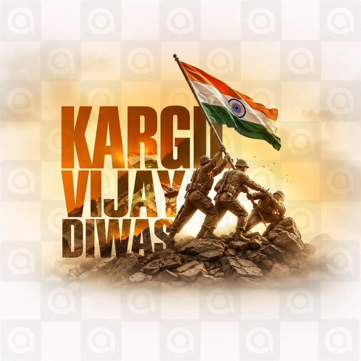 Kargil Vijay Diwas Poster Template