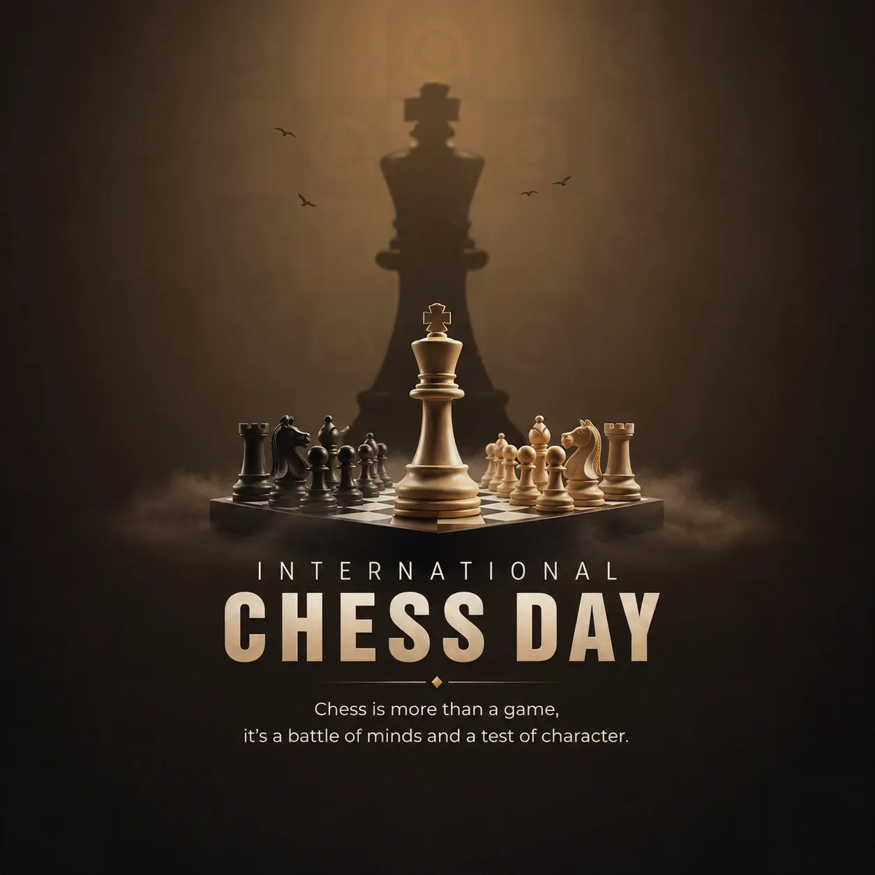 International Chess Day Poster Template