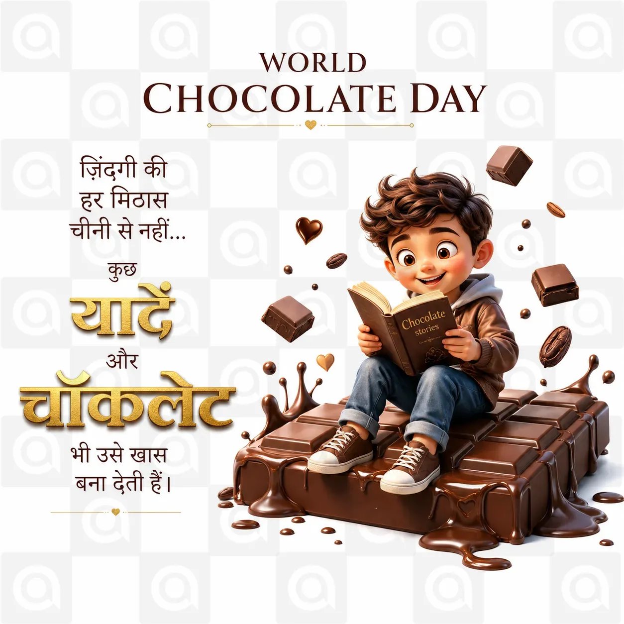 World Chocolate Day Poster Template