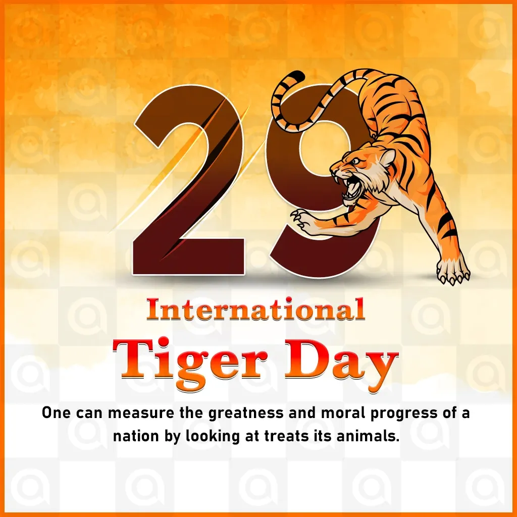 World Tiger Day Poster Template