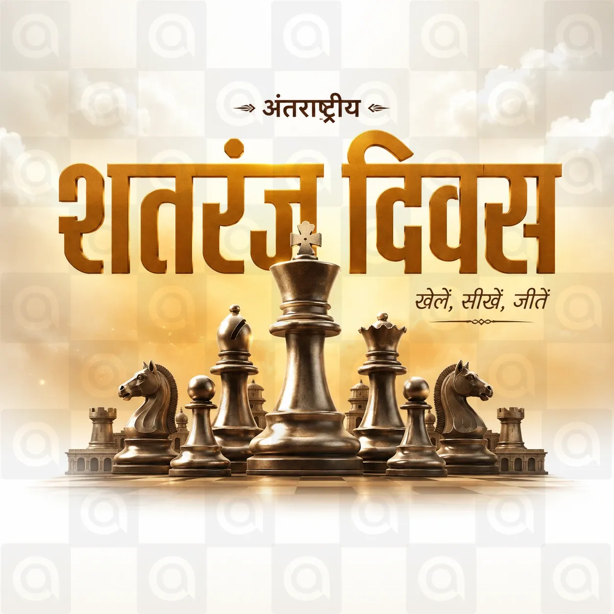 International Chess Day Poster Template - Design 6
