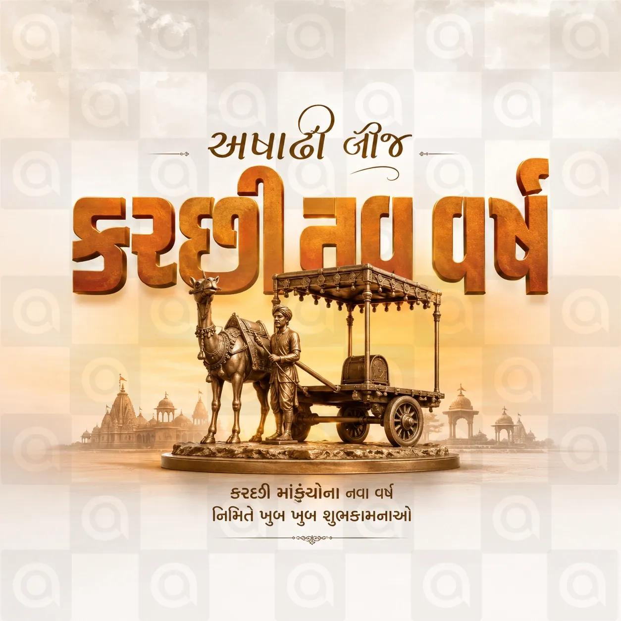 Jagannath Rath Yatra (અષાઢી બીજ) Poster Template - Free Download