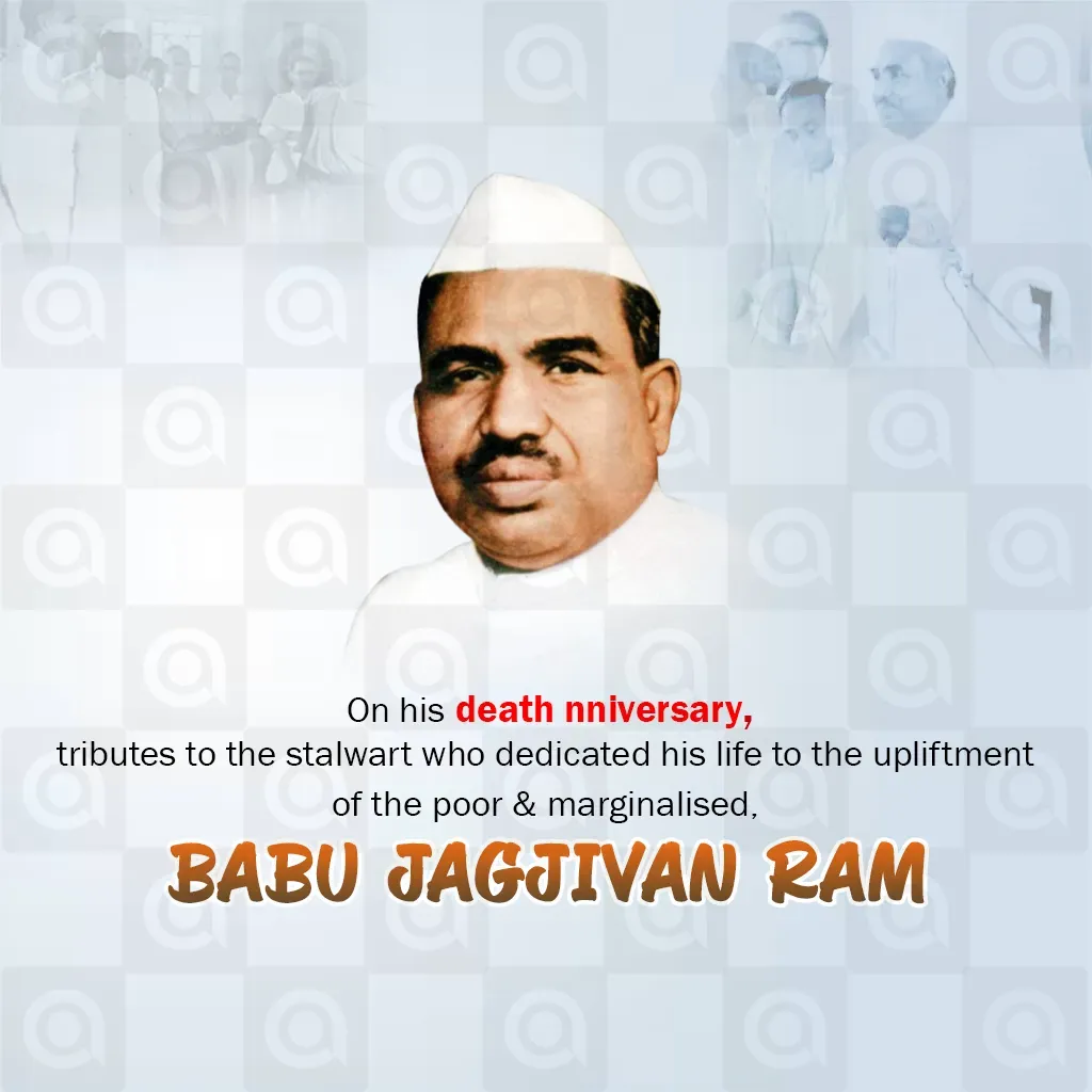 Jag Jivanram Death Anniversary Poster Template