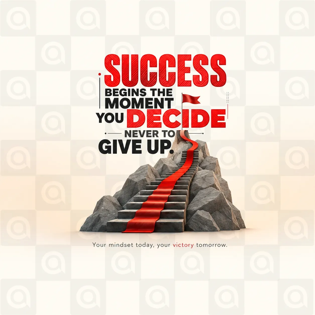 Motivational Poster Template - Free Download