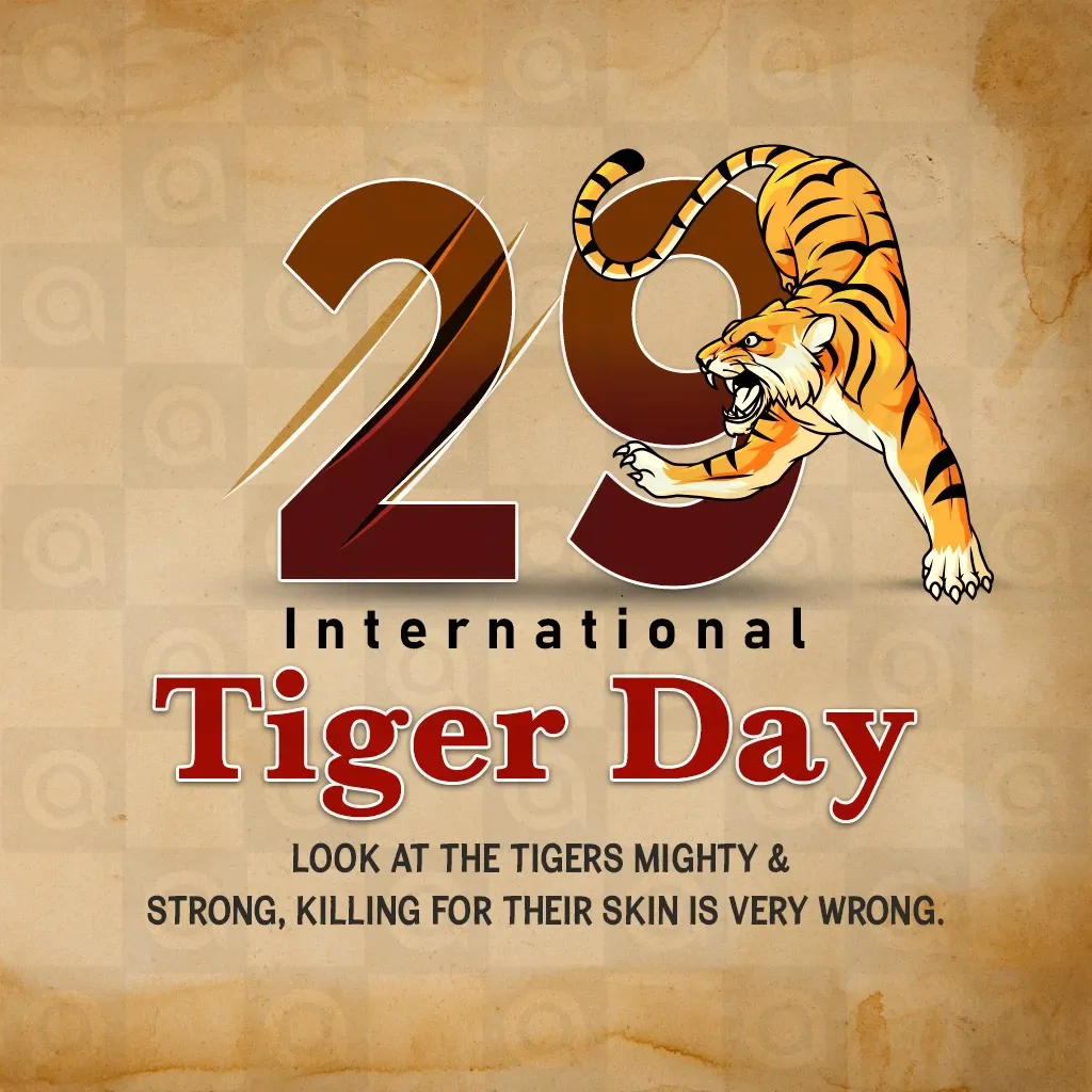 World Tiger Day Poster Template