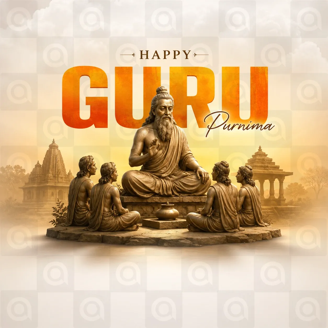 Guru Purnima Poster Template
