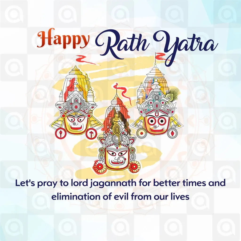Jagannath Rath Yatra (અષાઢી બીજ) Poster Template