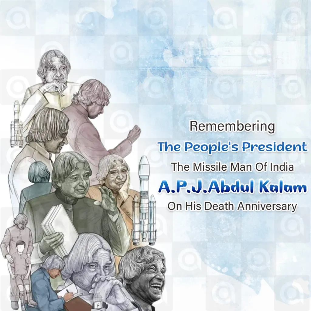 Dr. A.P.J. Abdul Kalam's death anniversary Poster Template